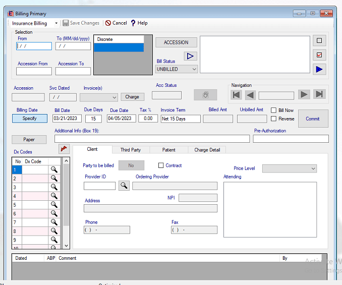 Medical Laboratory Billing Software